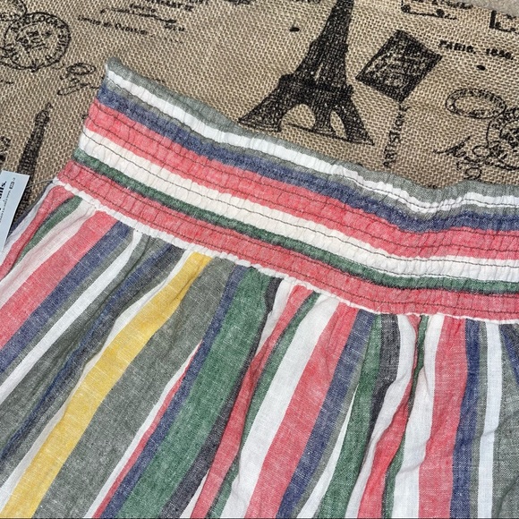 C Est 1946 NWT! Rainbow Striped Elastic Rise Woven Pant Size L - Picture 5 of 10